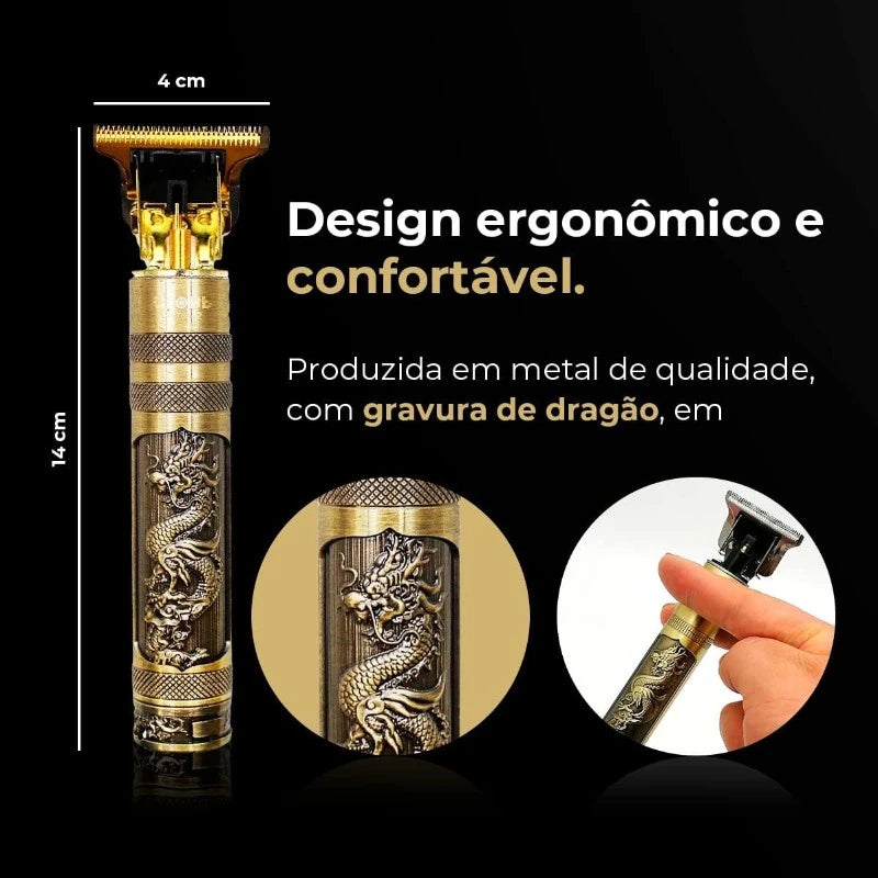 Máquina De Cortar Cabelo Para Barba Masculina Designer Aleatório Elétrico Profissional