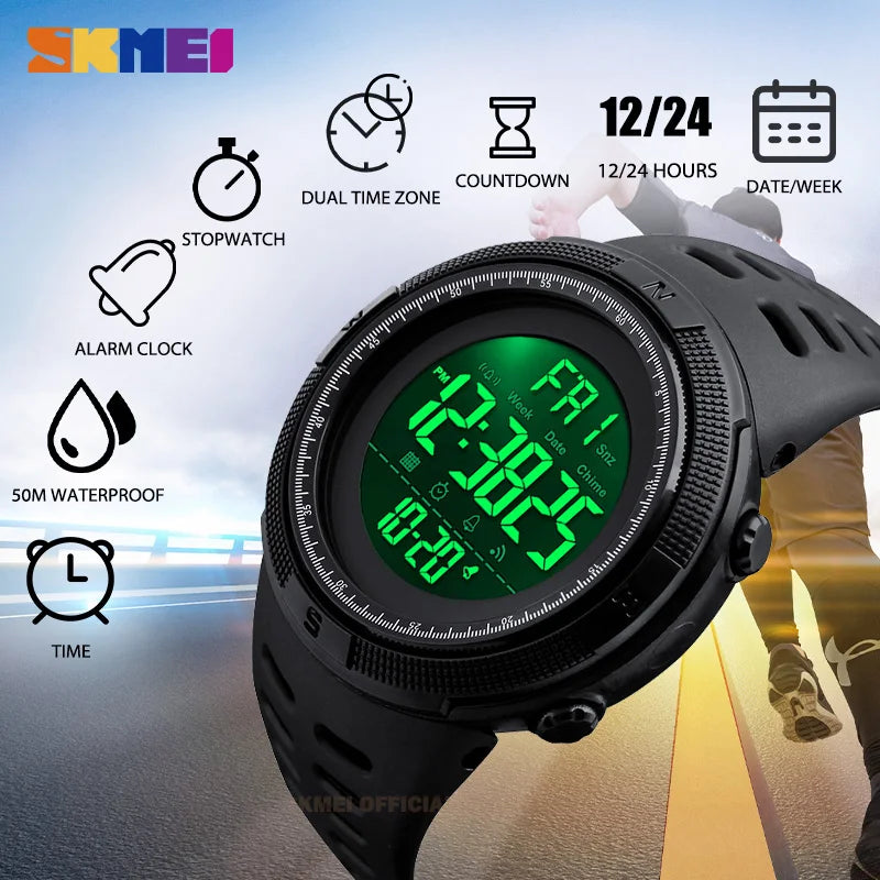 Relógio Multisports SKMEI Multifuncional Waterproof Digital Watch